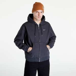 Podzimní bunda Nike Life Men's Padded Hooded Jacket Off Noir/ White