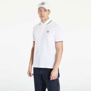 Polo tričko FRED PERRY Twin Tipped Polo Shirt White