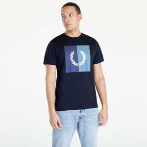 Tričko s krátkým rukávem FRED PERRY Laurel Wreath Graphic T-Shirt Navy