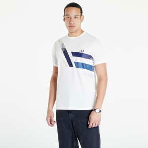 Tričko s krátkým rukávem FRED PERRY Abstract Graphic T-Shirt White