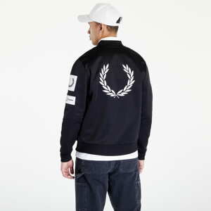 Bomber bunda FRED PERRY Badge Detail Track Jacket Black