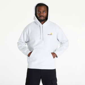 Mikina Carhartt WIP Hooded American Script Sweat Ash Heather