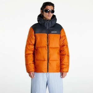 Pánská zimní bunda Columbia Puffect™ Hooded Jacket Warm Copper/ Bl