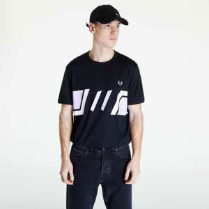 Pánské tričko FRED PERRY Block Graphic Print T-Shirt Black