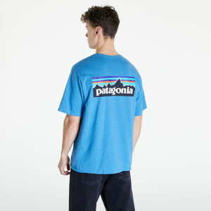 Tričko s krátkým rukávem Patagonia P-6 Logo Responsibili-Tee Anacapa Blue