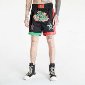 Šortky Daily Paper Paithon Shorts Black/ Samba Red