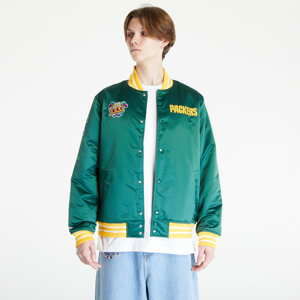 Bomber bunda Mitchell & Ness Heavyweight Satin Jacket Dark Green