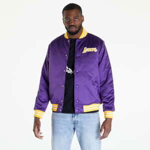 Bomber bunda Mitchell & Ness Heavyweight Satin Los Angeles Lakers Jacket Purple