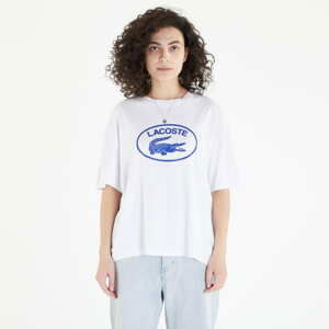 Dámské tričko LACOSTE Slim Fit Crew Neck T-Shirt White