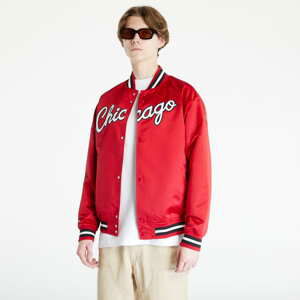 Bomber bunda Mitchell & Ness Special Script Light Weight Satin Chicago Bulls Jacket Scarlet