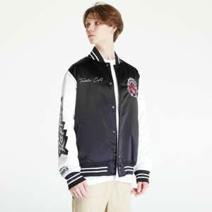 Bomber bunda Mitchell & Ness Team Origins Varsity Satin Toronto Raptors Jacket Black/ White