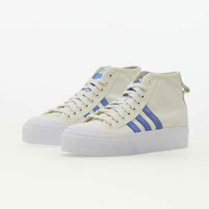 adidas Originals Nizza Platform Mid W Off White/ Blue Fusion/ Cloud White