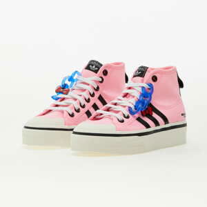 adidas Originals Nizza Platform Mid W Pink Glow/ Core Black/ Bright Royal