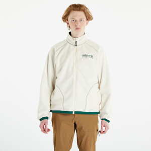 Podzimní bunda adidas Originals Adventure Fleece Reversible Polar Half Zip Jacket Wonder White/ Dark Green