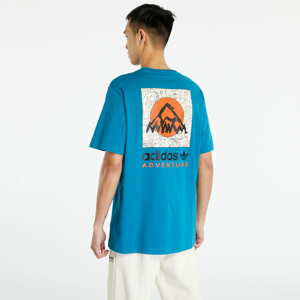 Tričko s krátkým rukávem adidas Originals Adventure Mountain Back Tee Active Teal