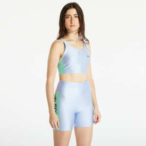 Podprsenka adidas Originals High Shine Crop Top Blue Dawn/ Easy Green