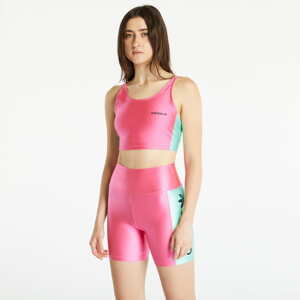 Podprsenka adidas Originals High Shine Crop Top Pulse Magenta/ Easy Green