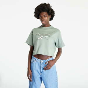 Dámské tričko Reebok Classics Archive Big Logo Cropped Tee Harmony Green