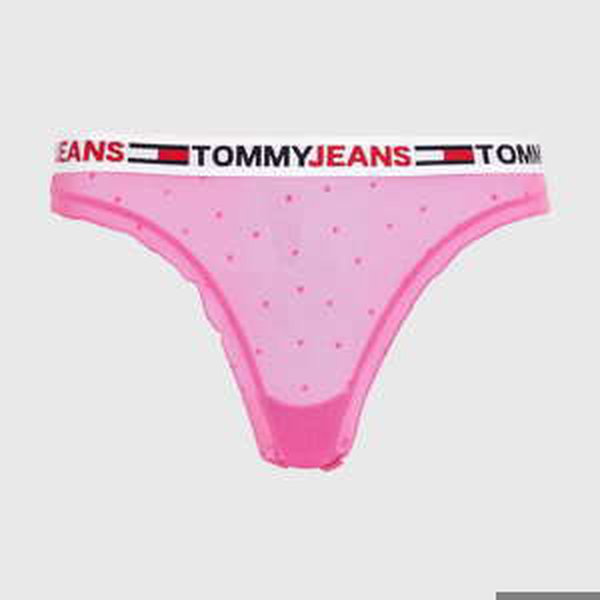 Kalhotky TOMMY JEANS Thong Pink Armour