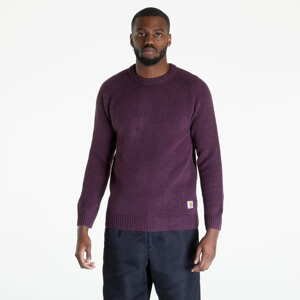 Svetr Carhartt WIP Anglistic Sweater Speckled Dark Plum