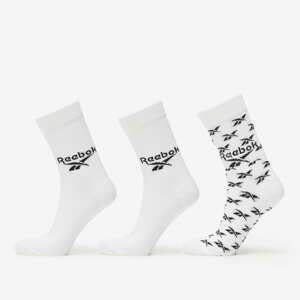 Reebok Classics Fold-Over Crew Socks 3-Pack White