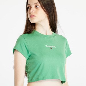 TOMMY JEANS Essential Logo Cropped T-Shirt Green