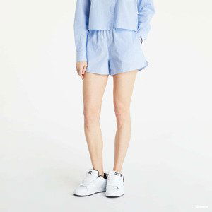 Noisy May Striped Cotton Shorts Blue