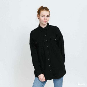 Košile Noisy May NMflanny L/S Long Shacket Black M