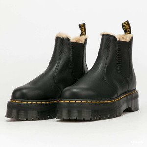 Tenisky Dr. Martens 2976 Quad Fur Lined Platform Chelsea Boots Black Pisa EUR 36