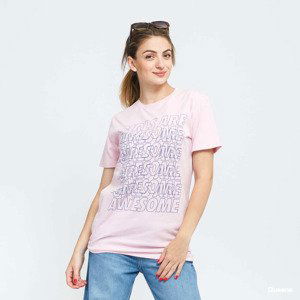 Girls Are Awesome Messy Morning Tee Pink