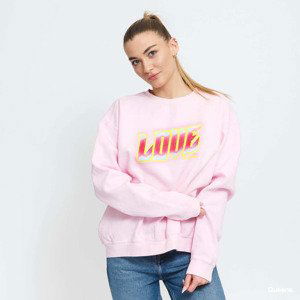 LOVE THEM Womens Crewneck Glow Not Glow Pink