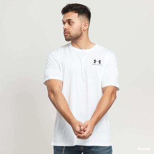 Tričko Under Armour Sportstyle Left Chest SS Tee White XXL