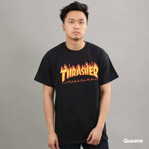 Thrasher Flame Logo Black