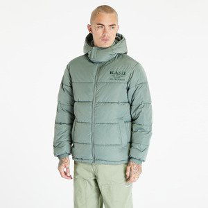 Karl Kani Retro Hooded Puffer Jacket Dusty Green