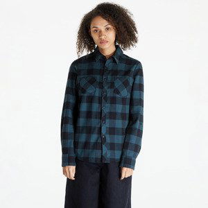 Urban Classics Ladies Turnup Checked Flanell Shirt Jasper/ Black