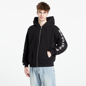 Mikina PLEASURES Oe Zip Up Hooded Sweatshirt Black S