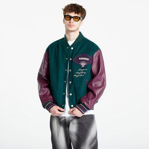 PLEASURES Fan Varsity Jacket Green