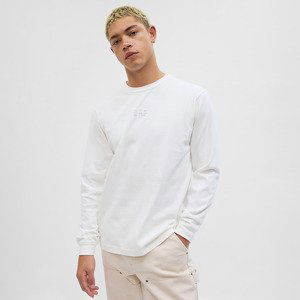 GAP Longsleeve Logo Tee New Off White