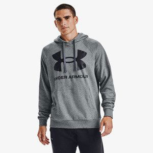 Under Armour Rival Fleece Big Logo Hoodie Gray