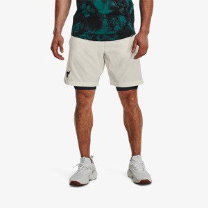 Under Armour Project Rock Woven Shorts White