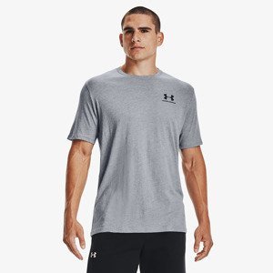 Under Armour Sportstyle Left Chest Short Sleeve T-Shirt Gray