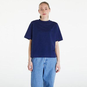 Queens Women's Essential T-Shirt With Tonal Print Navy