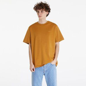 Queens Men's Essential T-Shirt With Tonal Print 3-Pack Mustard/ Bordeaux/ Navy