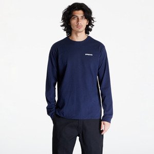 Patagonia M's L/S P-6 Logo Responsibili-Tee Classics Navy