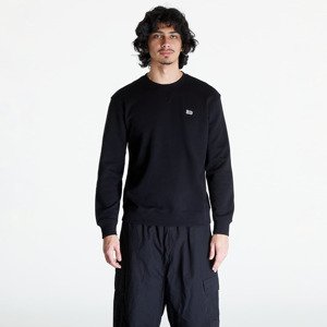 Mikina Lee Plain Crew Sweatshirt Black M