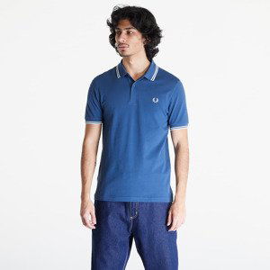 Tričko FRED PERRY Twin Tipped Polo Short Sleeve Tee Midnight Blue/ Ecru/ Light Ice M