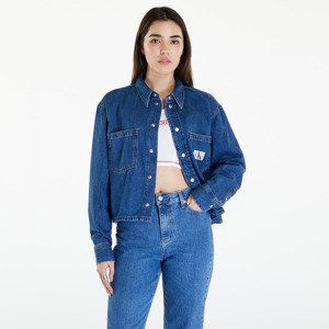 Calvin Klein Jeans Cropped Dad Denim Shirt Denim Medium