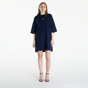 Šaty Tommy Jeans Badge Tee Dress Dark Night Navy M