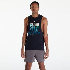 Tílko Under Armour Project Rock BSR Payoff Tank Top Black/ Radial Turquoise XXL