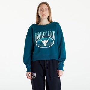 Mikina Under Armour Project Rock Terry Sweatshirt Turquoise S